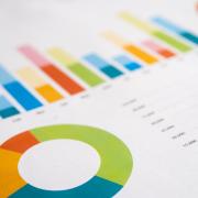 Ein Diagramm mit Balken und Kreisen in unterschiedlichen Farben.