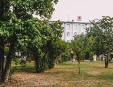 Aussenansicht mit Garten des Hotels Bellavista Terme