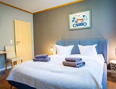 Beispiel eines Doppelzimmers des Berghotels Kräuterchalet