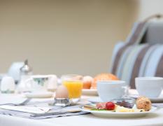 Frühstückstisch im Central Hotel Eschborn